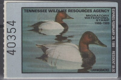 1988 Tennessee 12 MNH US State Duck Stamp Birds ZAYIX 062322S64