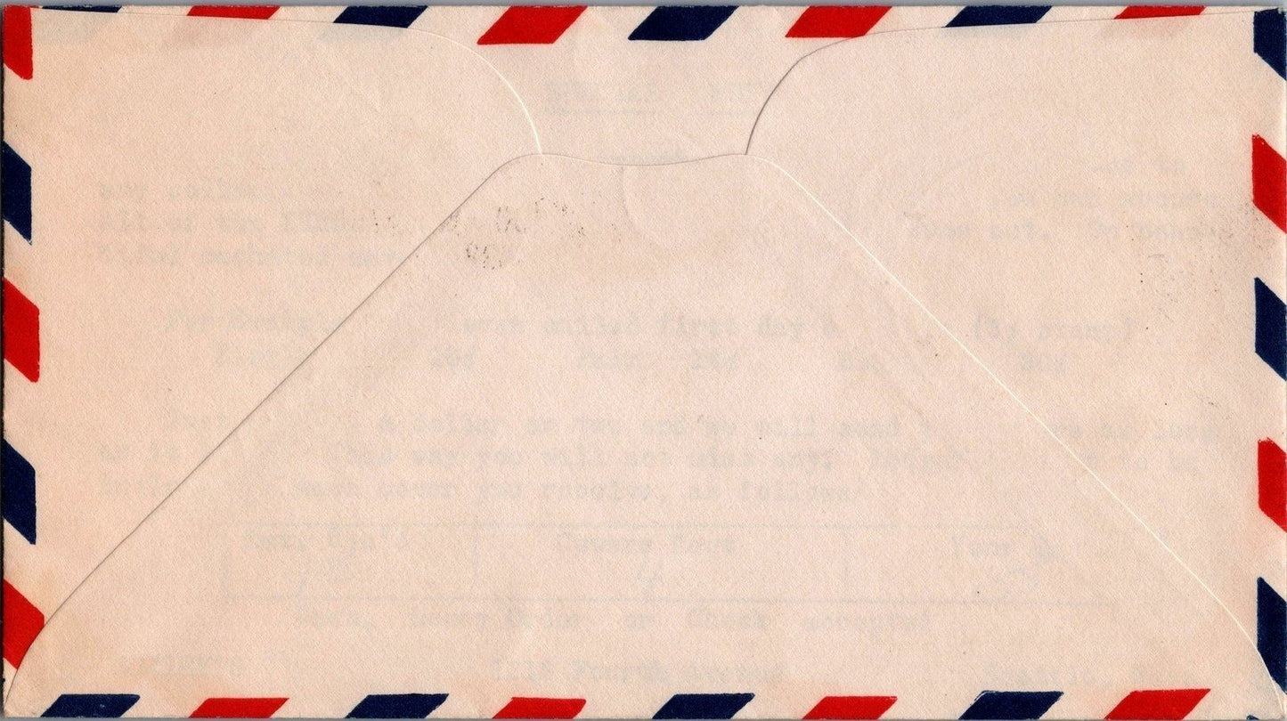 Air Mail FDC US C23-30 F.R. Rice cachet - St. Petersburg PM - ZAYIX 062822SM31