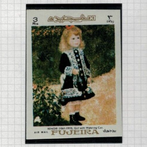 Fujeira UAE Mi 198-205B MNH impf Art Famous Paintings Renoir ZAYIX 021622S862M