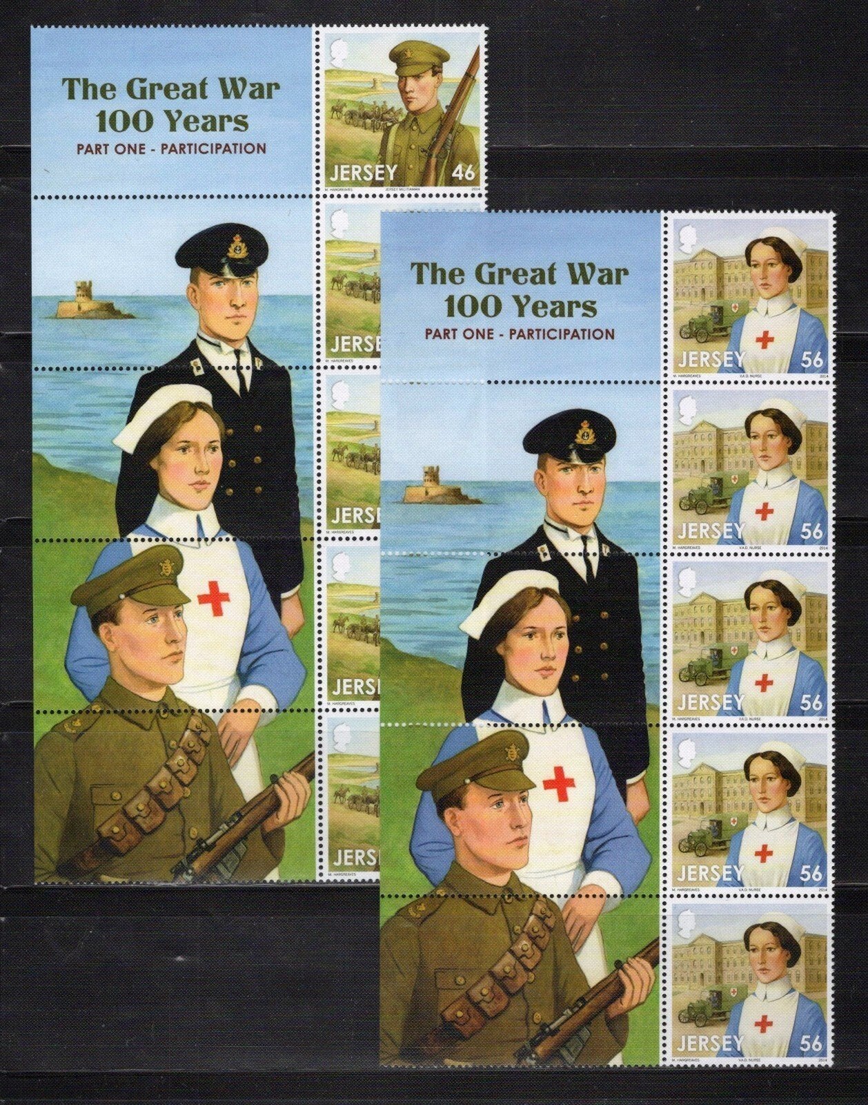 Jersey 1775-1780 MNH World War I Military Medical ZAYIX 101623SM11