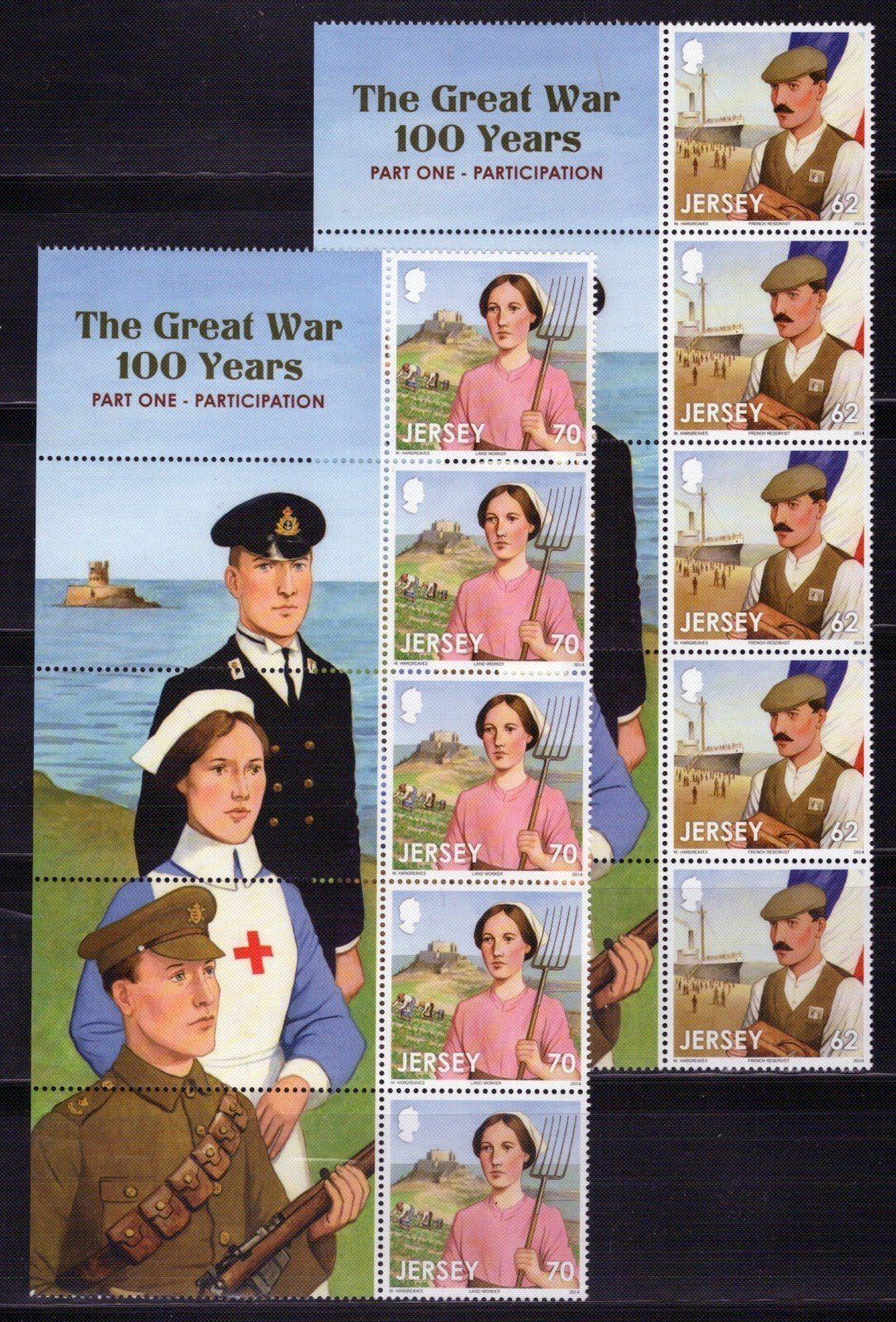 Jersey 1775-1780 MNH World War I Military Medical ZAYIX 101623SM11