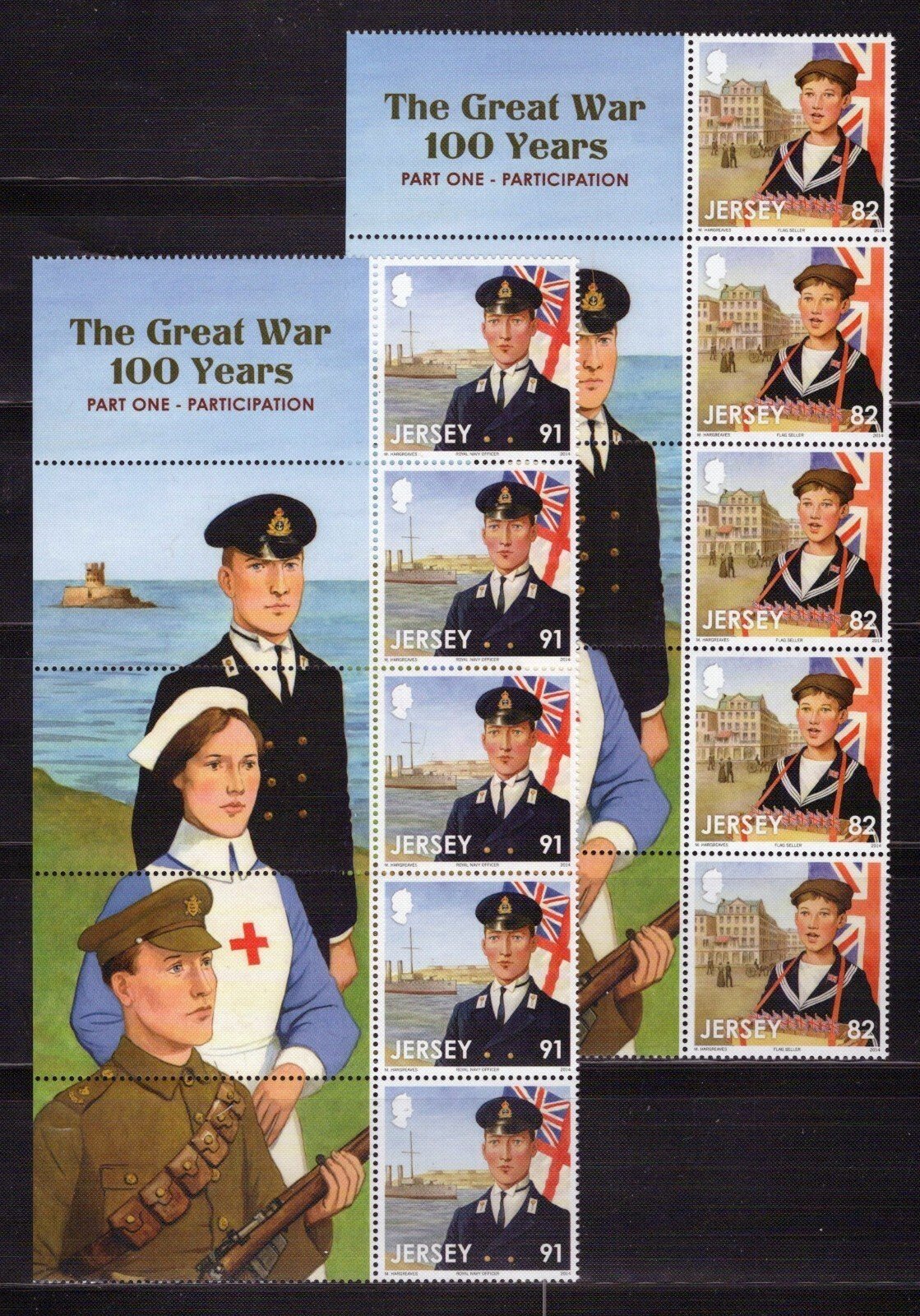 Jersey 1775-1780 MNH World War I Military Medical ZAYIX 101623SM11