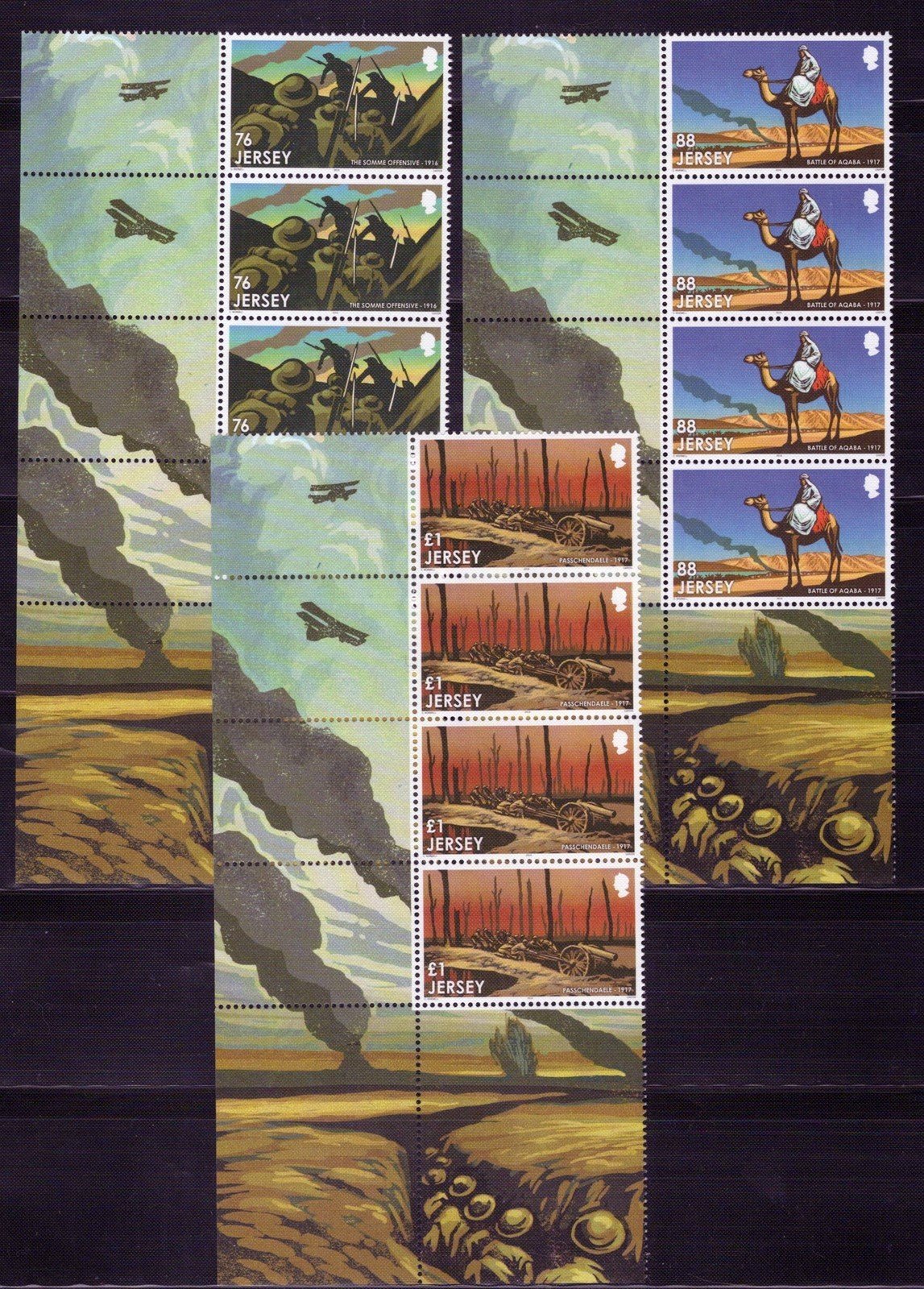 Jersey 1978-1983 MNH World War I Military Battles ZAYIX 101623SM23
