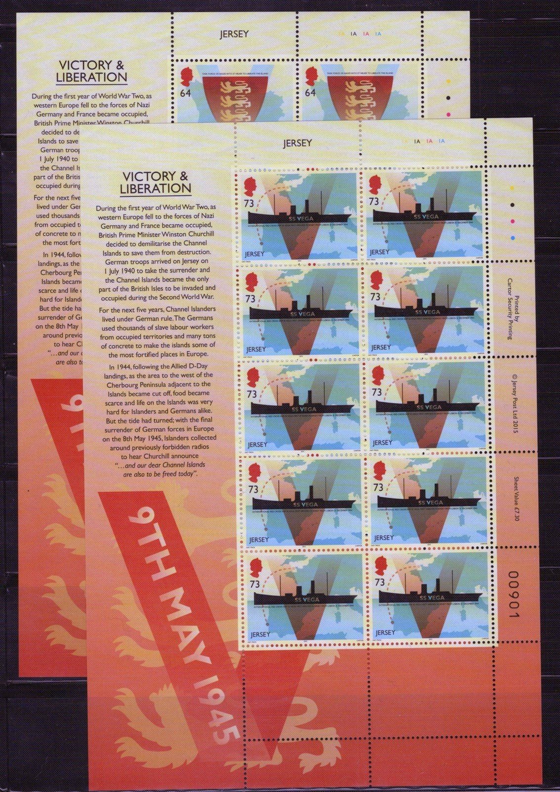 Jersey 1848-1853 MNH Victory World War II Military ZAYIX 092723SL38M