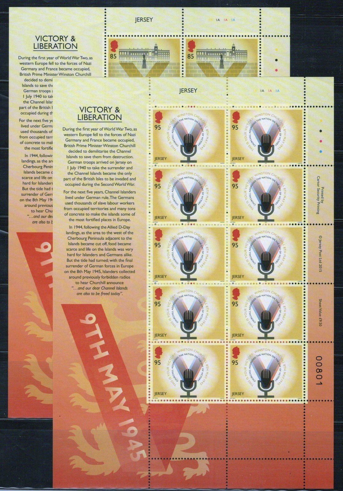 Jersey 1848-1853 MNH Victory World War II Military ZAYIX 092723SL38M