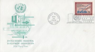 United Nations 186 Artmaster FDC UNIDO Industrial Development 032723SM19 ZAYIX 030723SM19