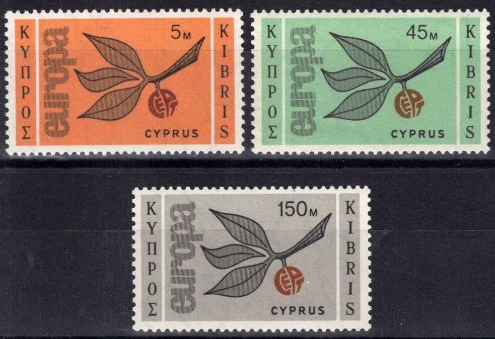 Cyprus 262-264 MNH Europa Leaves & Fruit ZAYIX 083022S131