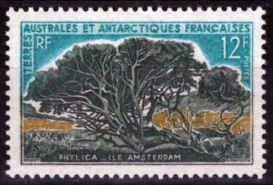 FSAT TAAF 27 MNH Antarctic Nature Phylica Trees Plants ZAYIX 092922S92MSTAN