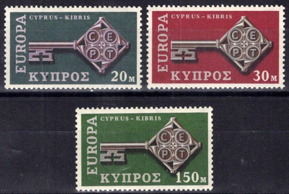 Cyprus 314-316 MNH Europa Keys ZAYIX 083022S143