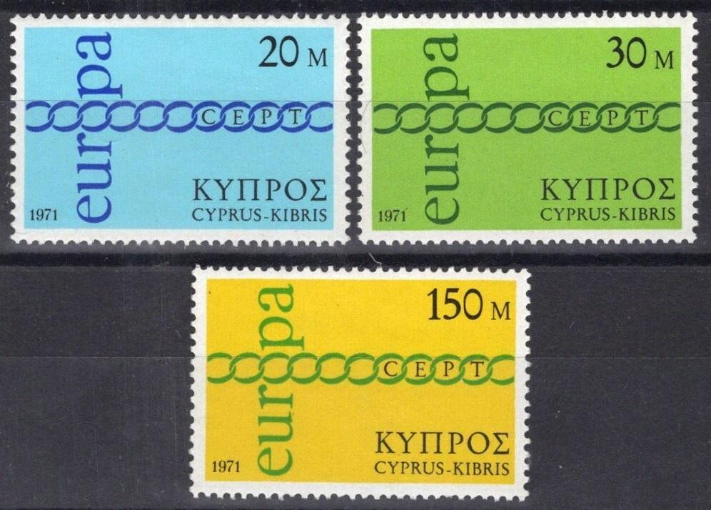 Cyprus 365-367 MNH Europa CEPT Fraternity Co-operation ZAYIX 083022S154