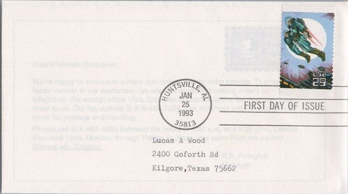 US Cover 2741-2745 set of 5 Uncacheted FDC Huntsville Alabama ZAYIX 120622SM129