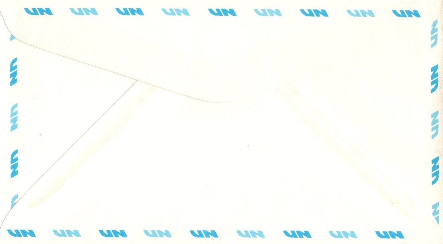 United Nations FDC 13c air post Postal Stationery Fleetwood ZAYIX 031823SM73