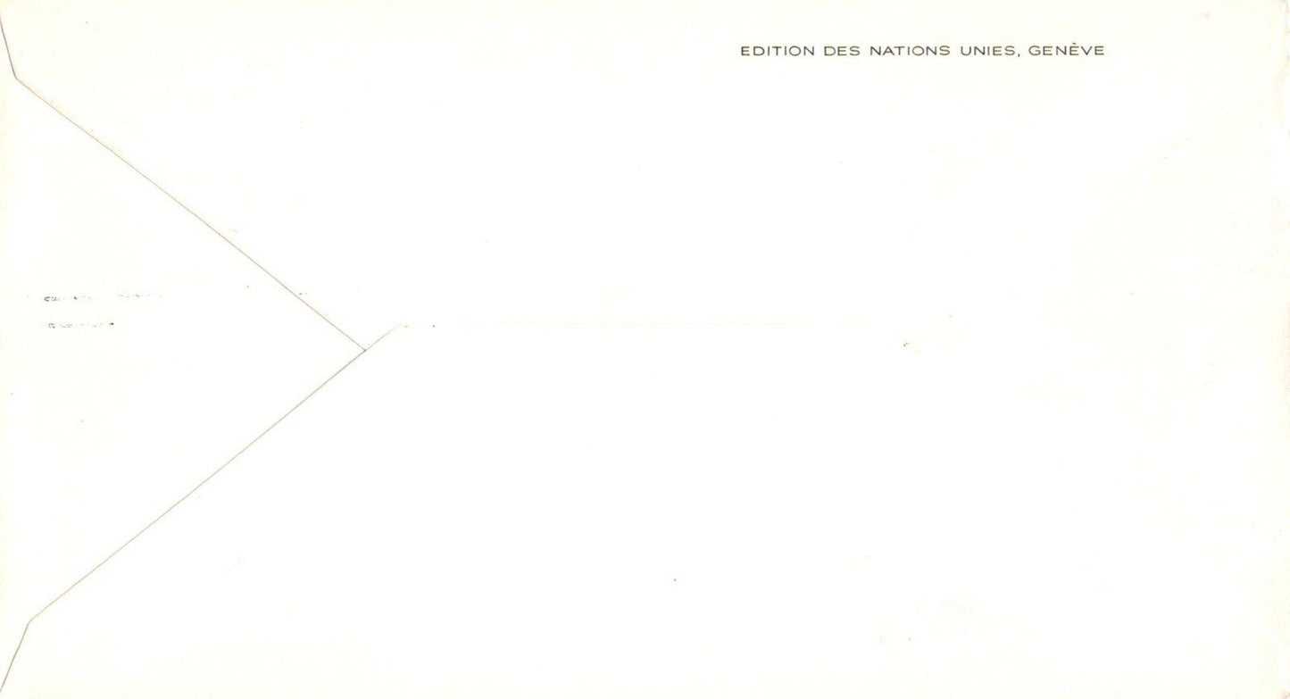 United Nations FDC Henrick Starcke Statue Geneva Cachet ZAYIX 031823SM171