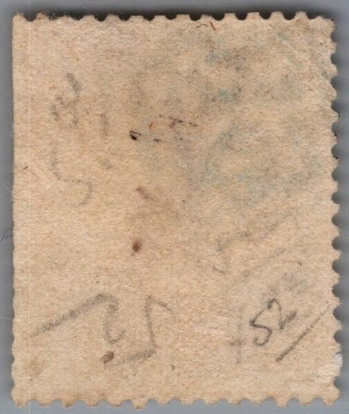 Great Britain 52 used 9p Bister Victoria clipped perfs CV $300 ZAYIX 103022S20