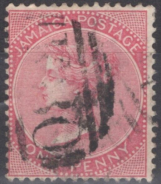 Jamaica 18 Used 1885 1d carmine, WMK 2, Queen Victoria ZAYIX 040322S46