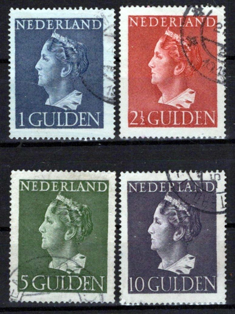 Netherlands 278-281 Used Queen Wilhelmina Zayix Stamps 0125S0273