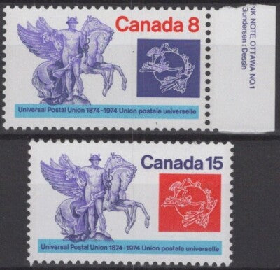 Canada 648-649 MNH UPU Mercury Winged Horses ZAYIX 121722S11