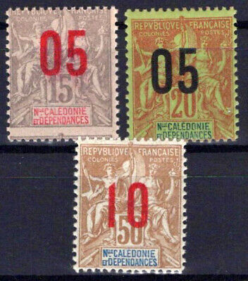 New Caledonia 117//121 MNH Surcharge Navigation Commerce ZAYIX 0624S0116