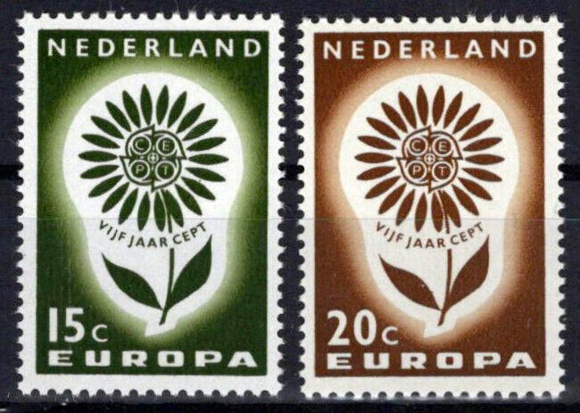 Netherlands 428-429 MNH Europa Cept Flowers Zayix Stamps 0225S0001M