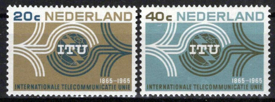Netherlands 436-437 MNH ITU Emblem Communications Zayix Stamps 0225S0006