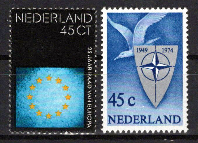 Netherlands 519-520 MNH NATO Emblem Council of Europe Zayix Stamps 0225S0048M