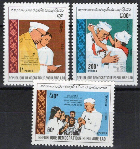 Laos 946-948 MNH Jawaharlal Nehru Statesman
