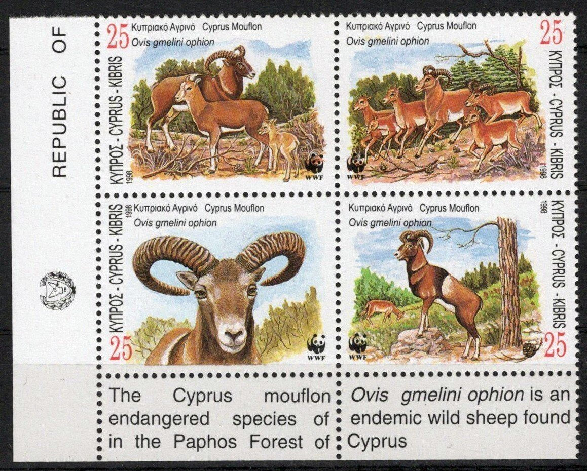 Cyprus 923a MNH World Wildlife Fund Animals ZAYIX 090222S132
