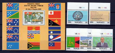 Vanuatu 524-529 MNH Flags Political Figures Architecture ZAYIX 0624M0005
