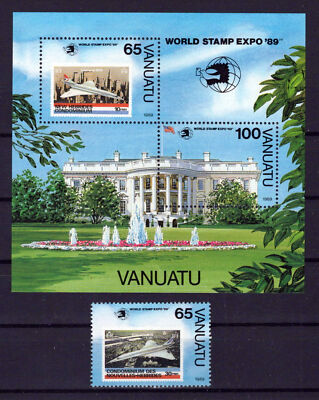 Vanuatu 513-514 MNH Aviation Planes Aircraft Architecture ZAYIX 0624M0004