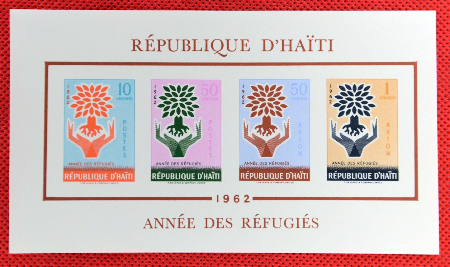 Haiti 489-490, C191-C192 footnote MNH imperf World Refugee Year ZAYIX 0825SB4278