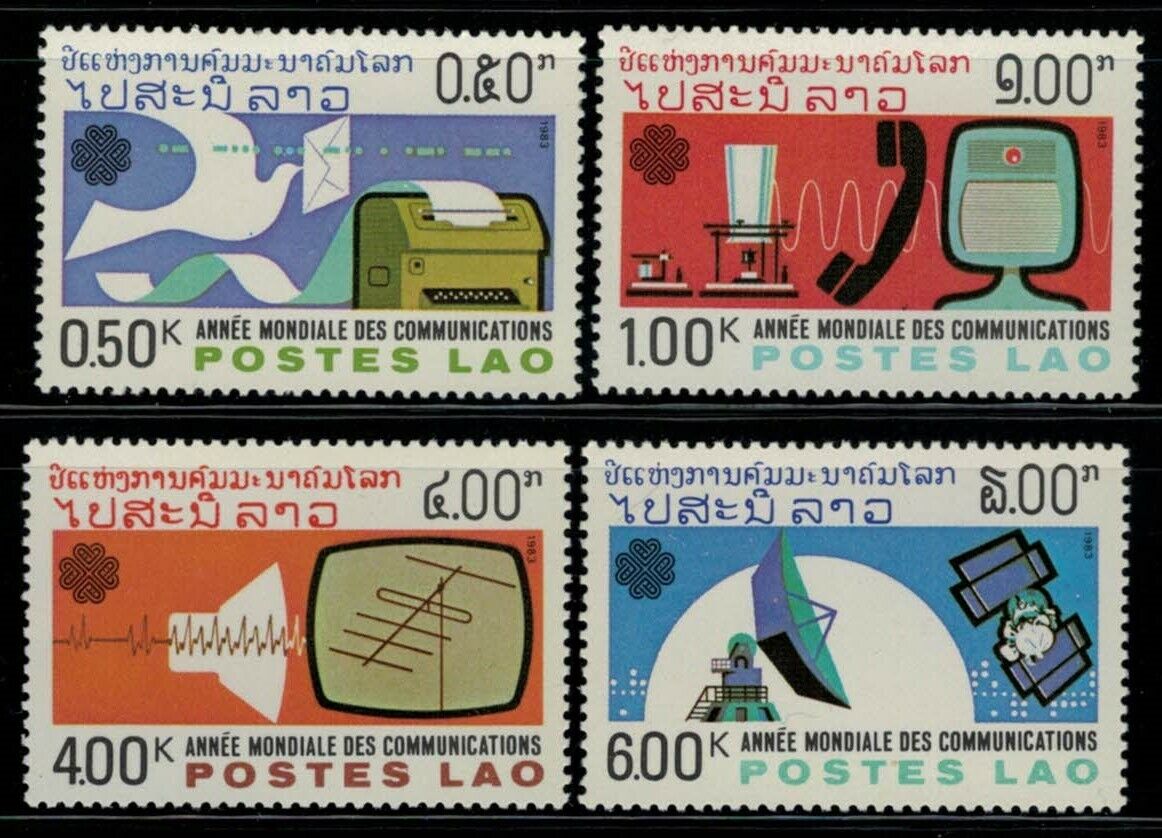 ZAYIX - Laos 505-508 MNH Telecommunications Radio Satellite