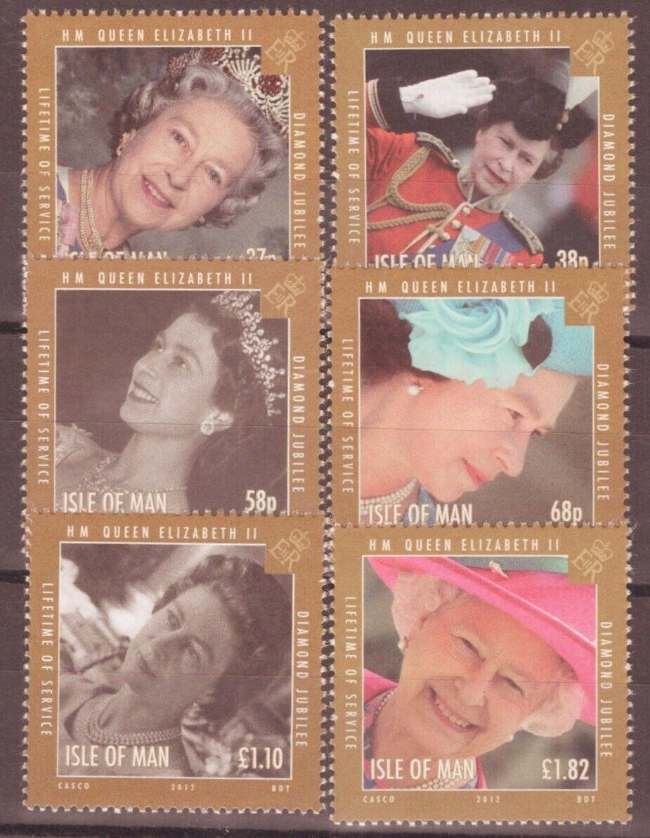 ZAYIX Great Britain - Isle of Man 1479-1484 MNH Photographs Queen Elizabeth II