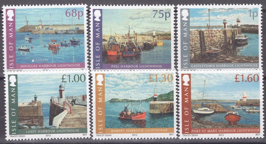 ZAYIX Great Britain - Isle of Man 1493-1498 MNH Lighthouses Ships