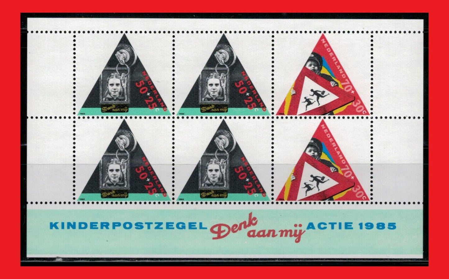ZAYIX 1985 Netherlands B618a MNH Traffic Safety Motor Vehicles Cars 0110SB14M