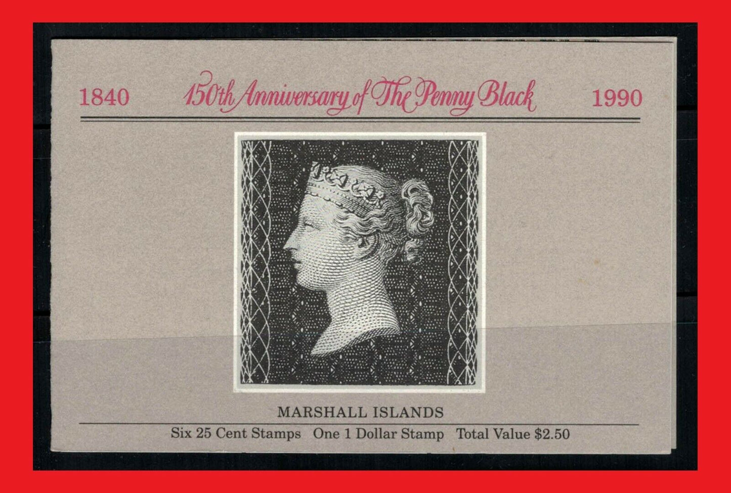 Marshall Islands 376a MNH Penny Black Sir Roland Hill booklet ZAYIX 0824M0003M