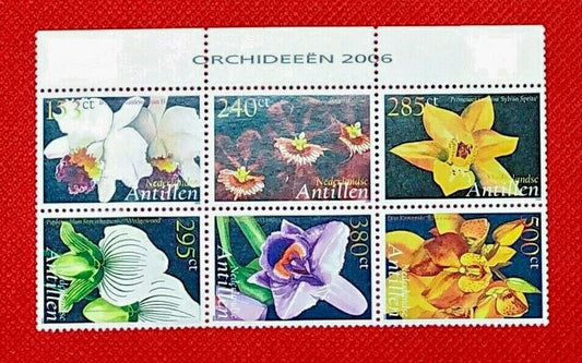 Netherlands Antilles 1099 MNH Orchids Flowers Block ZAYIX 0224S0078A