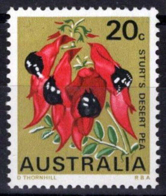 ZAYIX Australia 437 MNH State Flowers Sturt's Desert Pea Nature 090522S51