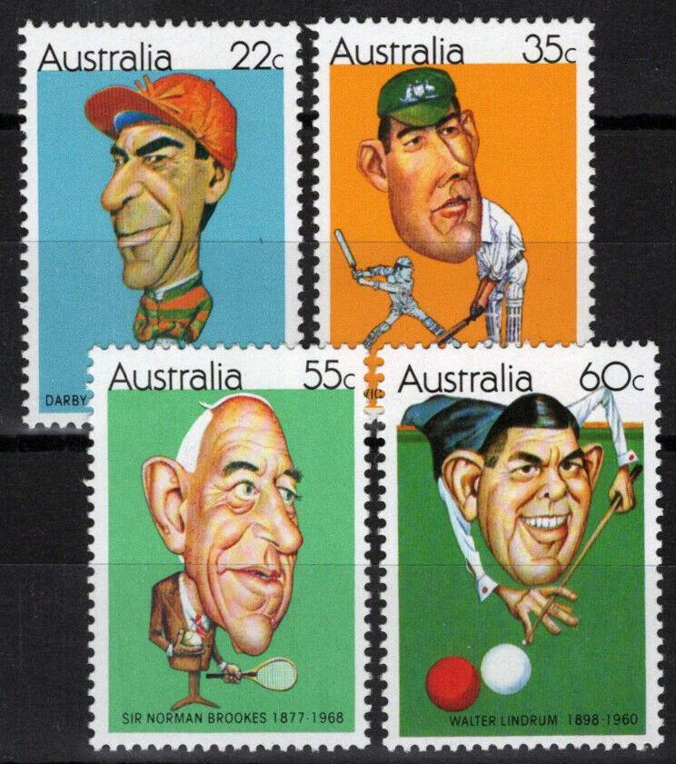 ZAYIX Australia 772-775 MNH Australian Sportsmen Sports 090522S83