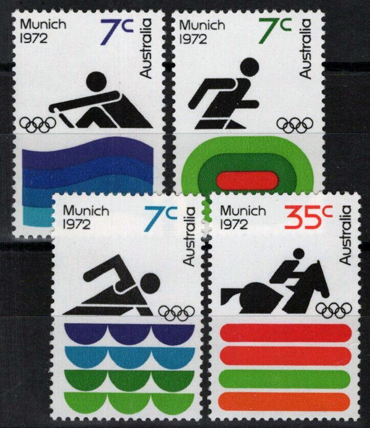 ZAYIX Australia 527-530 MNH Olympic Games Sports Equestrian Rowing 090522S59