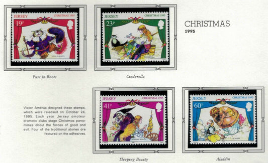 ZAYIX 1995 Great Britain Jersey #732-735 - MNH - Christmas - Fairy Tales