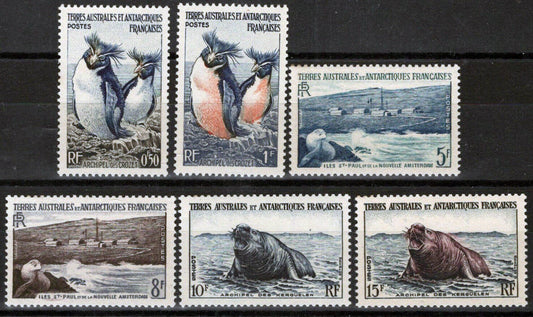 FSAT TAAF 2-7 MNH Sea Elephant Seal Penguins Polar ZAYIX FSA-S0008