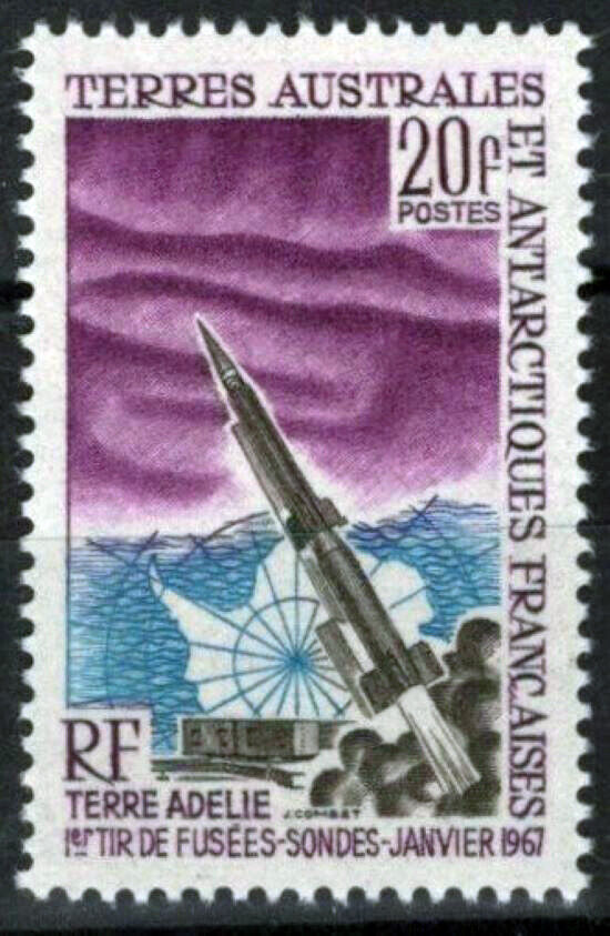 FSAT TAAF 29 MNH Space Rocket Aurora Australis Maps 092922S93STAN