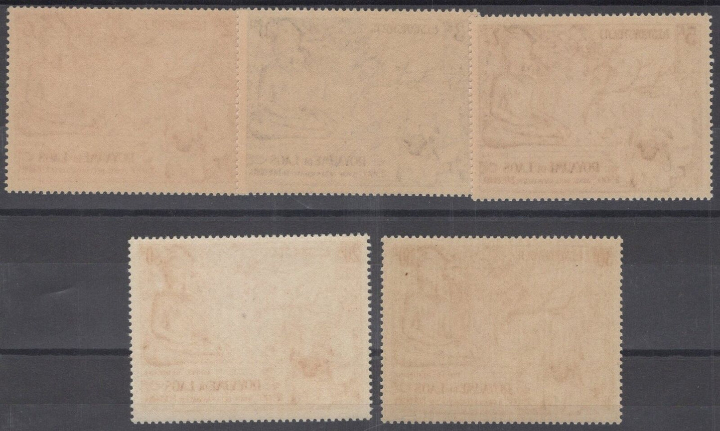 ZAYIX Laos 27-29, C20-C21 MNH Air Post Buddha Statues & Monks 101922S81