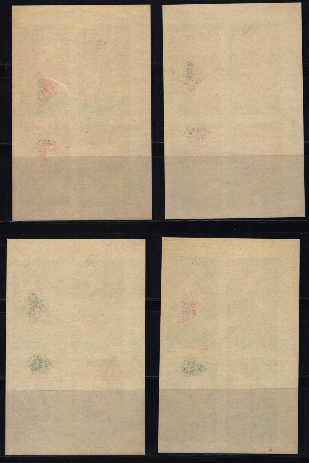 ZAYIX Laos 96-99 MNH imperforate corner blocks Buddhist Legend 110422SM18