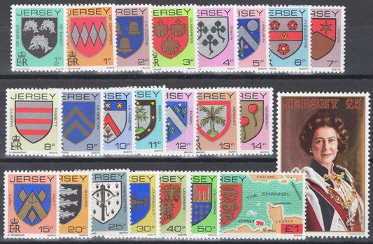 ZAYIX Great Britain Jersey 246-268 MNH Coat of Arms 042922-SM179M