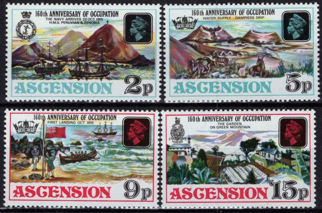 ZAYIX Ascension 192-195 MNH Ships British Occupation 021423S70