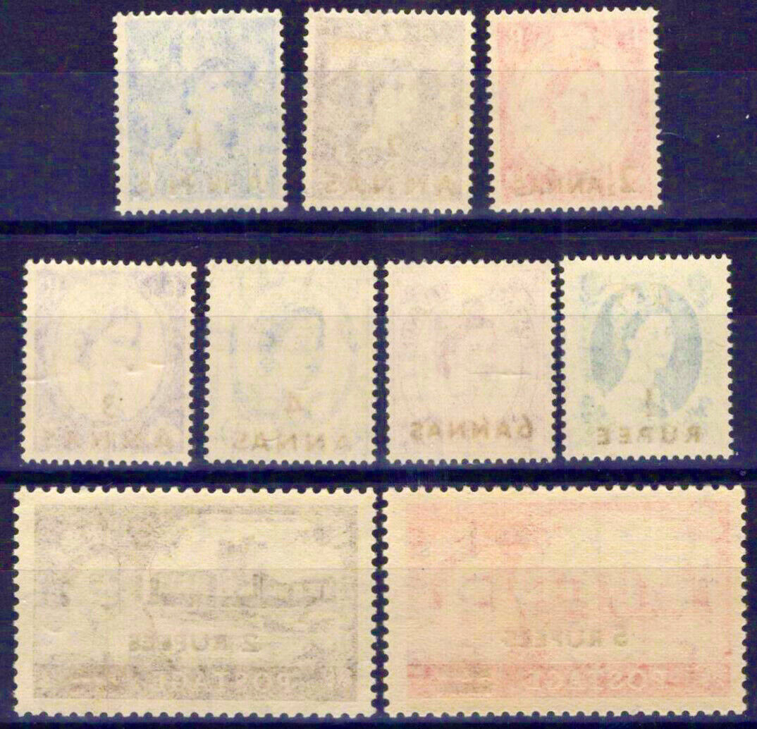 ZAYIX 1955-57 Oman 56, 57-64 MNH Type I surcharge on high values 021823S168