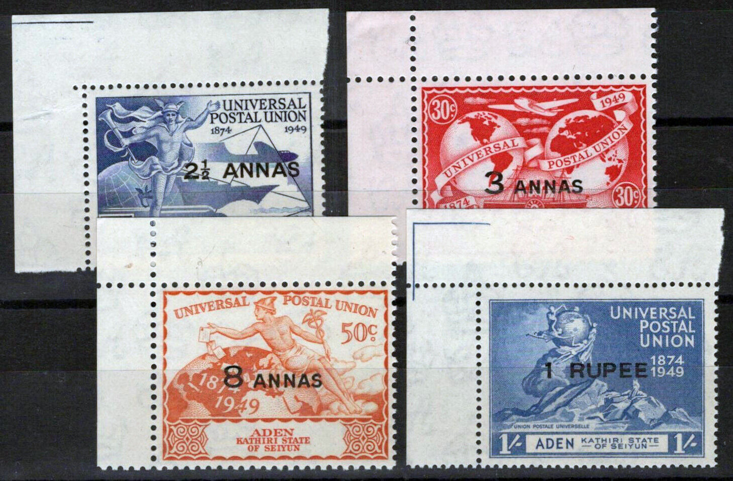 ZAYIX Aden Kathiri State of Seiyun 16-19 MNH Universal Postal Union 033023S166
