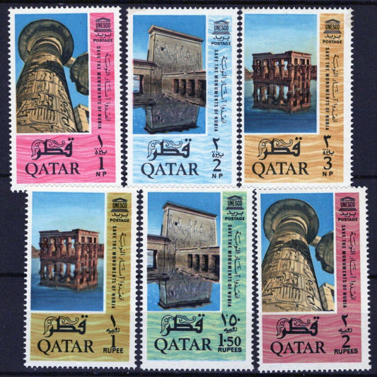 ZAYIX Qatar 47-52 MNH Architecture Temples UNESCO 031023S154