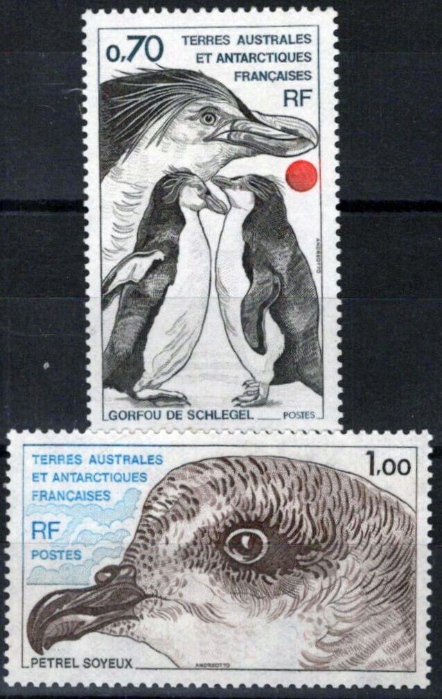 FSAT TAAF 82-83 MNH Birds Penguins Petrel Polar Antarctic 060823S53M